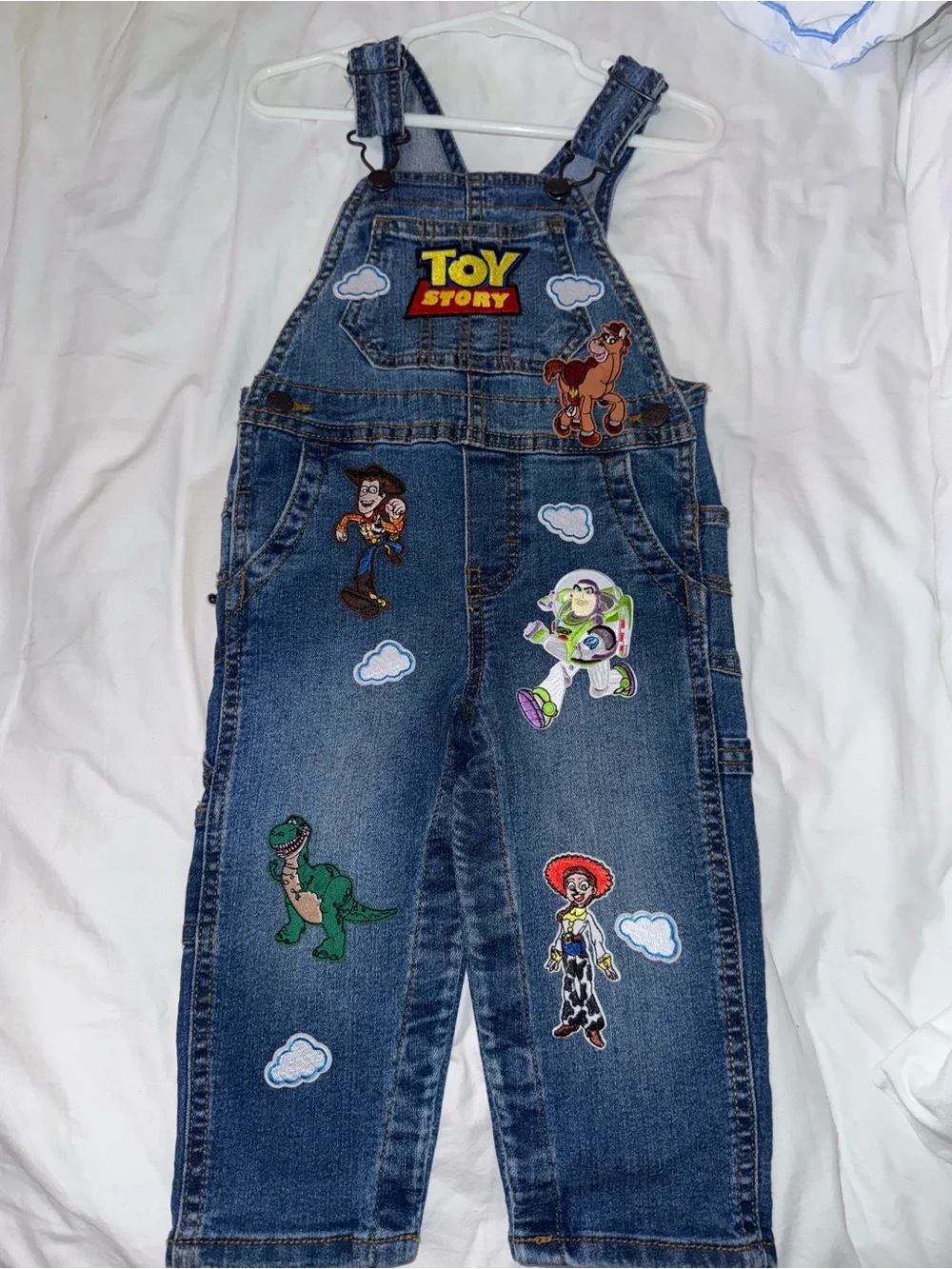 Oshkosh Kids Overalls with Toy Story Character Patches